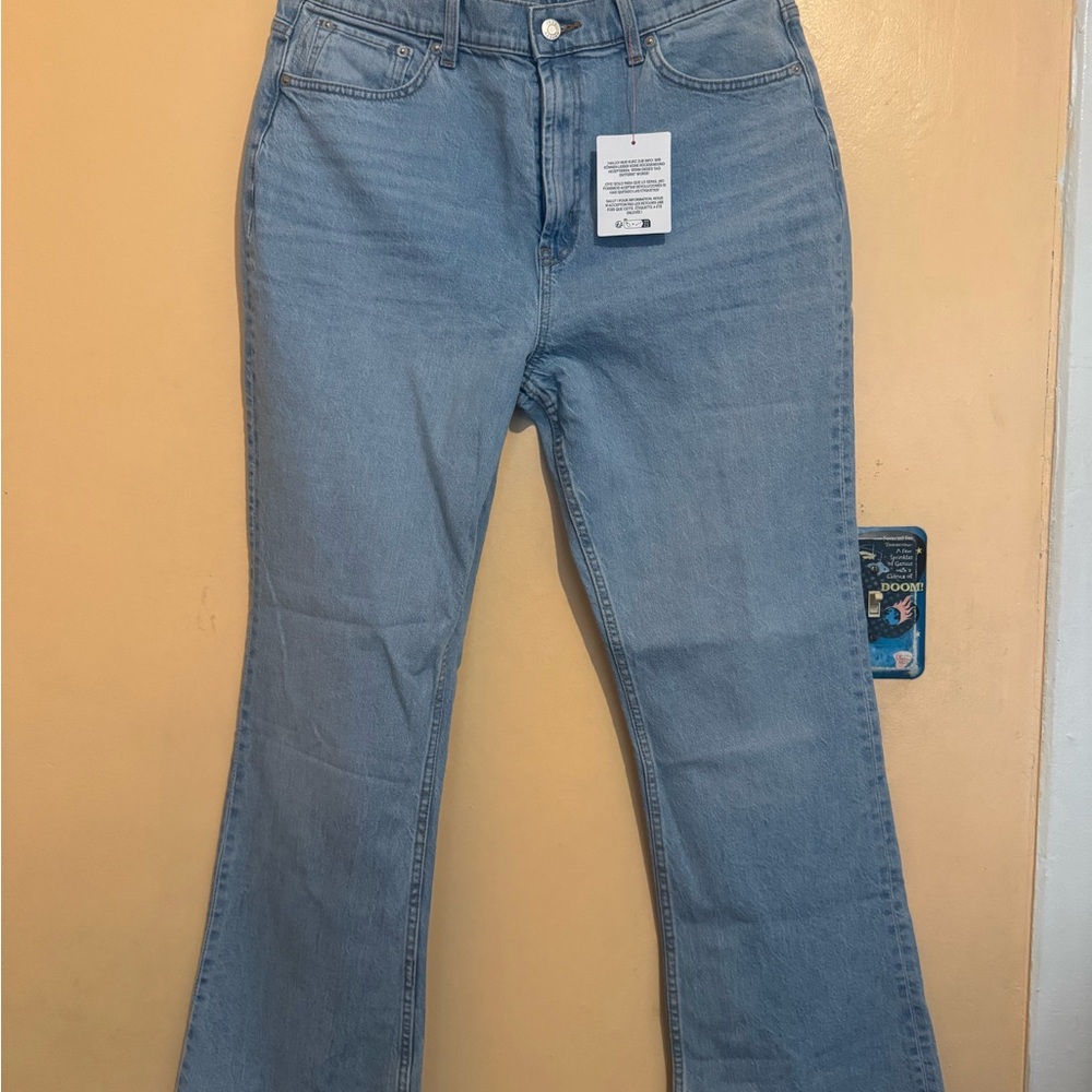 ASOS Light Blue Flare Jeans
